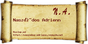 Naszádos Adrienn névjegykártya