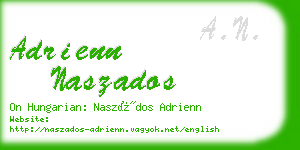 adrienn naszados business card